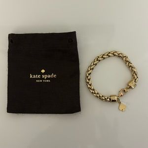 Kate Spade gold toned chain bracelet